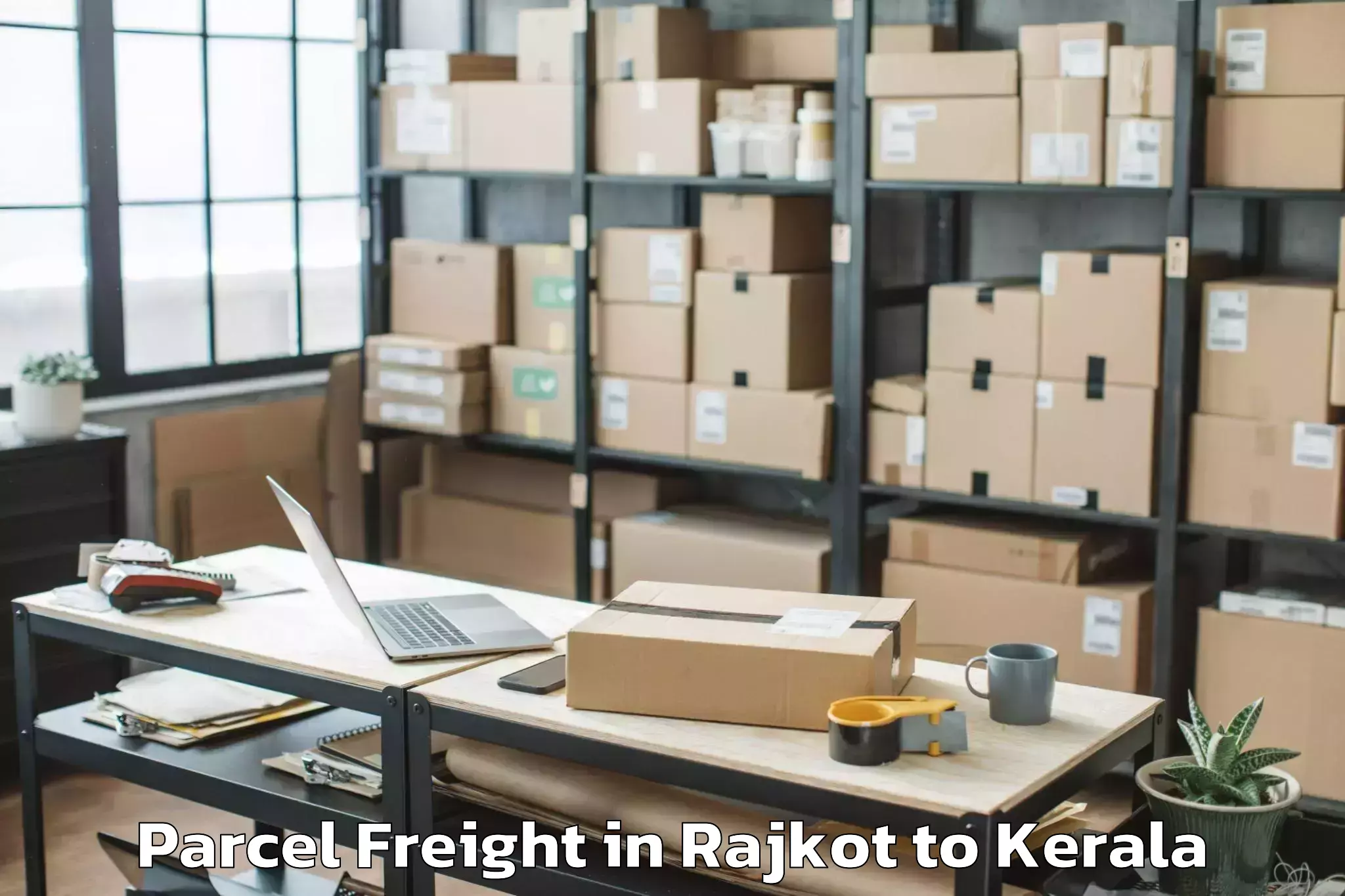 Leading Rajkot to Malappuram Parcel Freight Provider